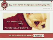 Tablet Screenshot of mccarrenbark.com